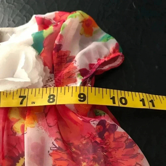 Made with Love Palace floral dress 3-6 month old - Picture 5 of 6